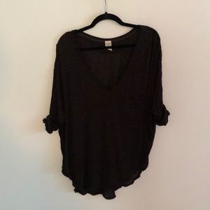 Free People Black Knit Tunic